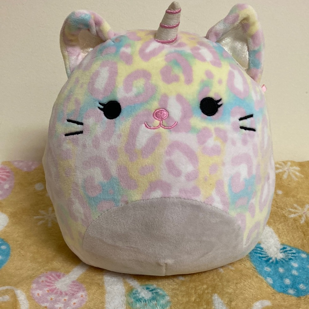 Rainbow unicorn cheetah squishmallow